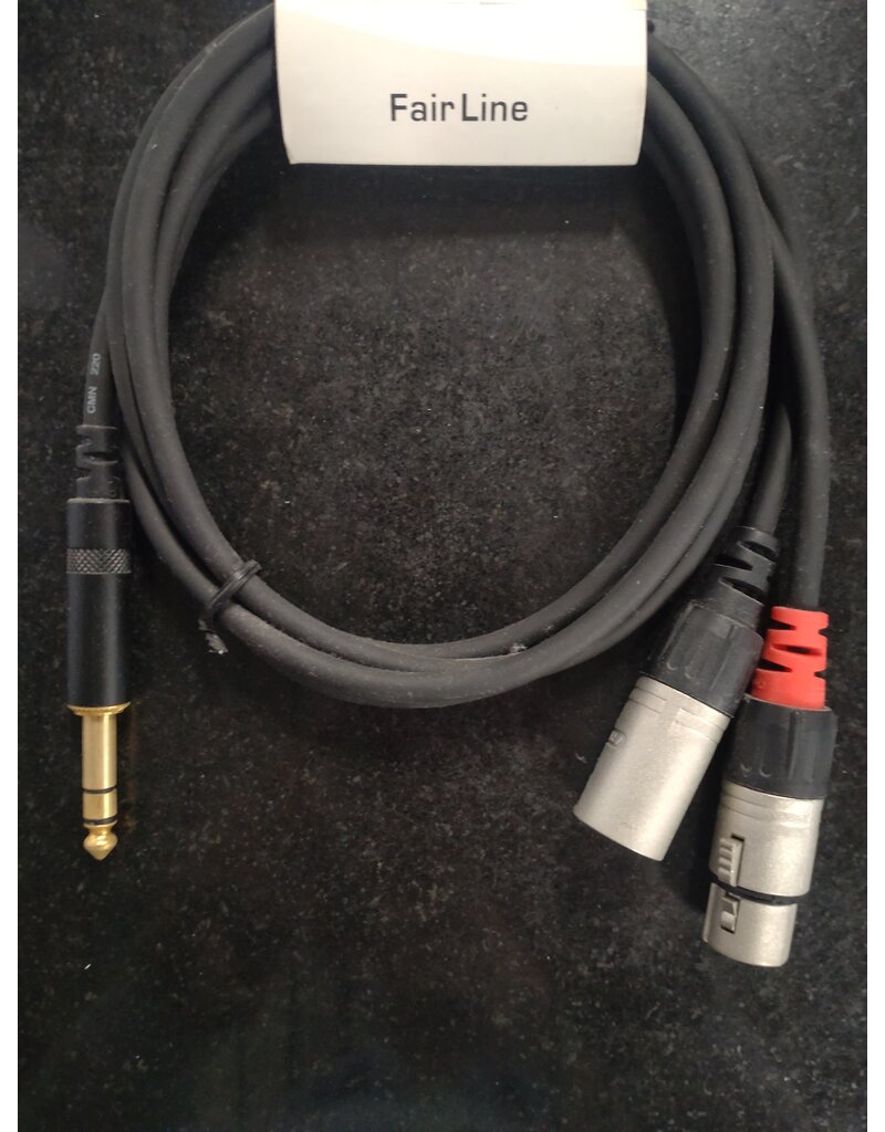 Cordial CFY1.8VFM Insert kabel  TRS Jack split to XLR Male and XLR Female 1,8 meter