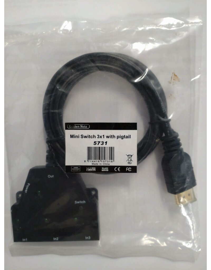Golden Note Mini HDMI switch 3x1