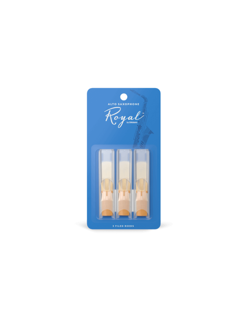 D'addario Royal Alto Saxophone Reeds 2.0 (3-Pack)