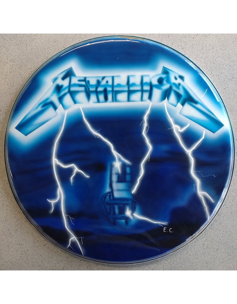 Radiobeurs 22 Inch Drumhead with Metallica logo (Showroom model)