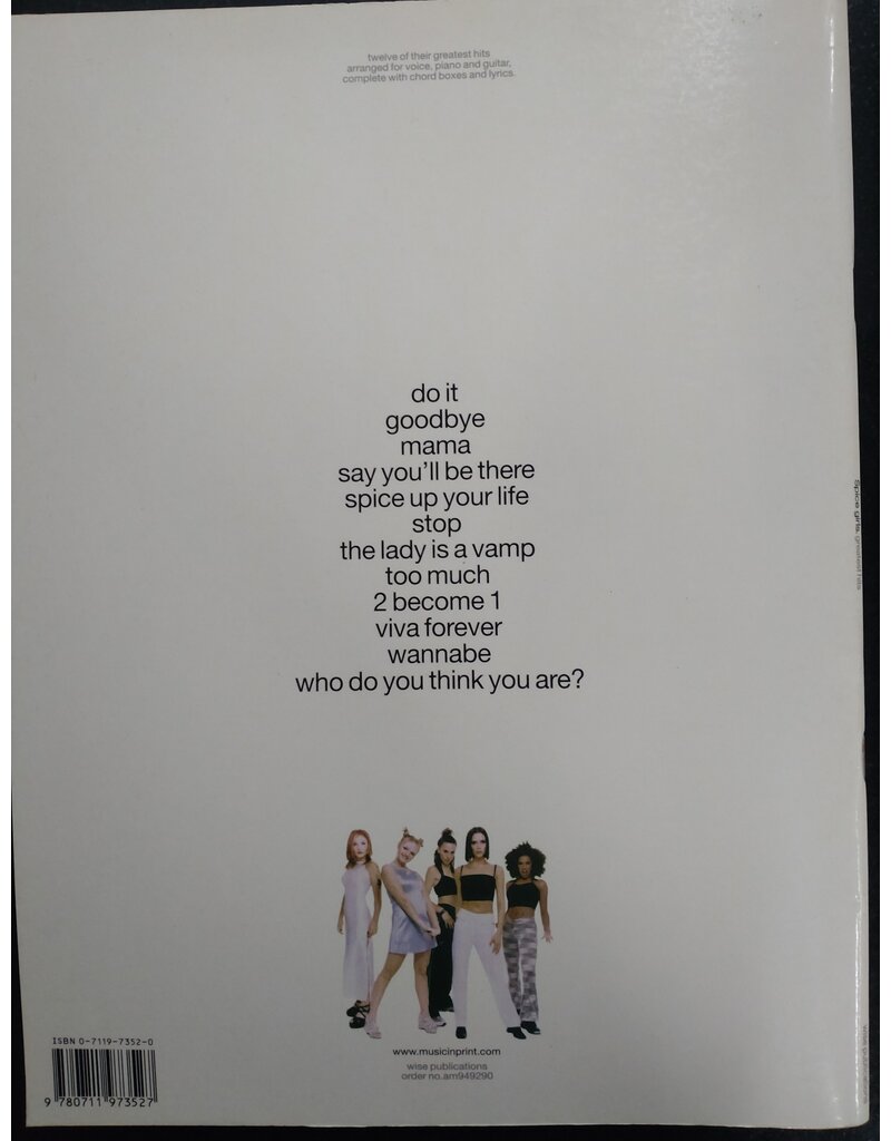 Wise Spice Girls - greatest hits -  Piano, Vocal and Guitar