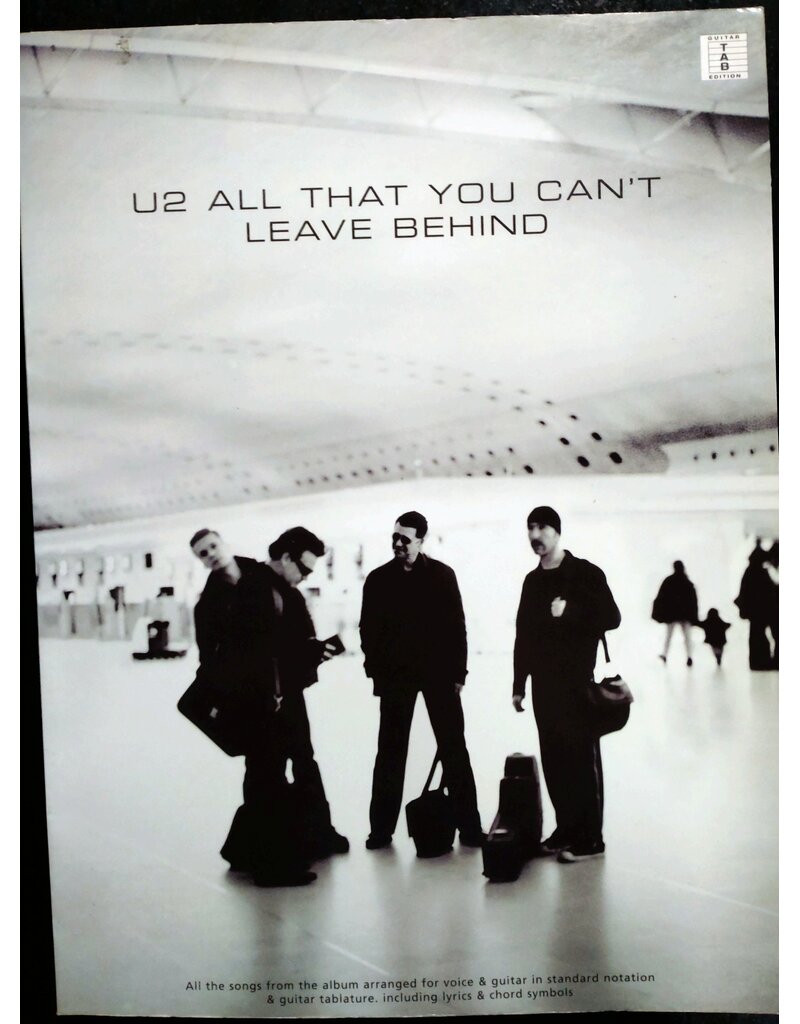 Universal Music Publishing U2 - All That You Can't Leave Behind - Guitar with tablature and Vocal