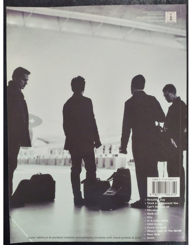 Universal Music Publishing U2 - All That You Can't Leave Behind - Guitar with tablature and Vocal