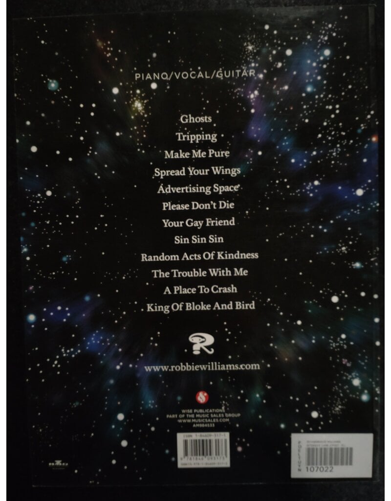 Wise Robbie Williams - Intensive Care - Piano, Zang en Gitaar