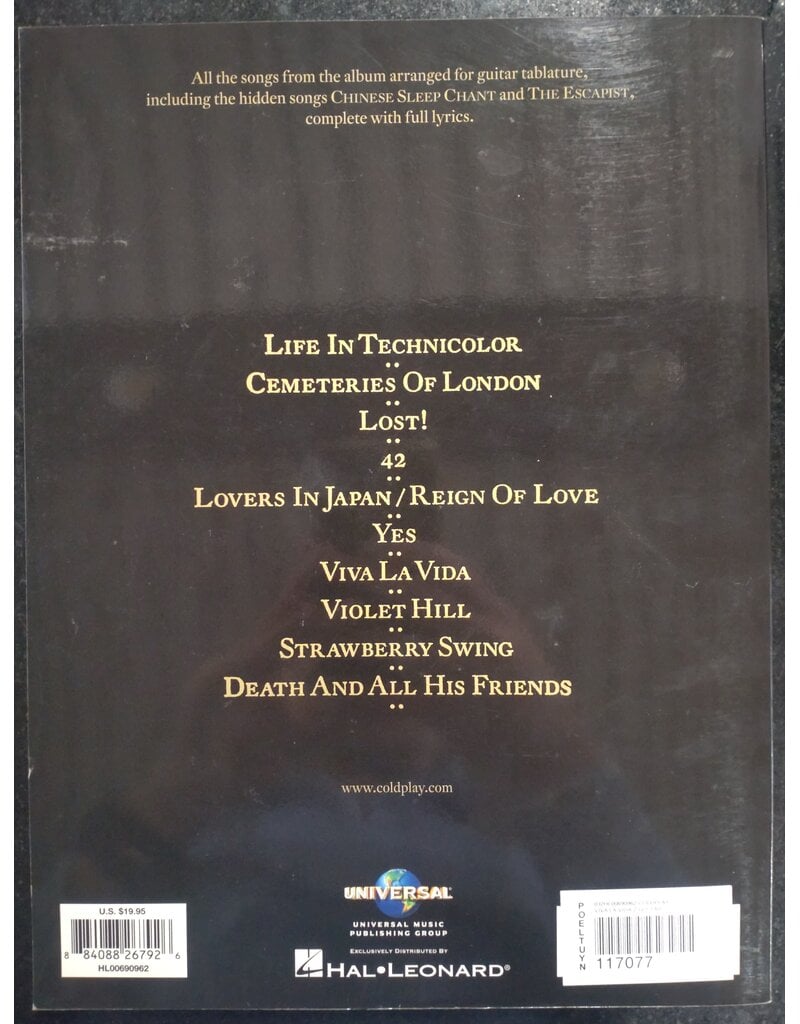IMP Coldplay - Viva La Vida - Gitaar met tablatuur