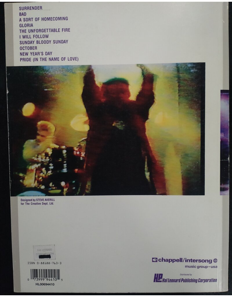 Hal Leonard The Best Of U2- Guitar with tablature