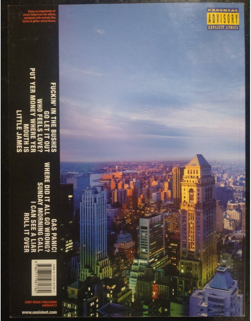 Sony Music Publishing Oasis - Standing On The Shoulders Of Giants - Piano, Vocal and Guitar