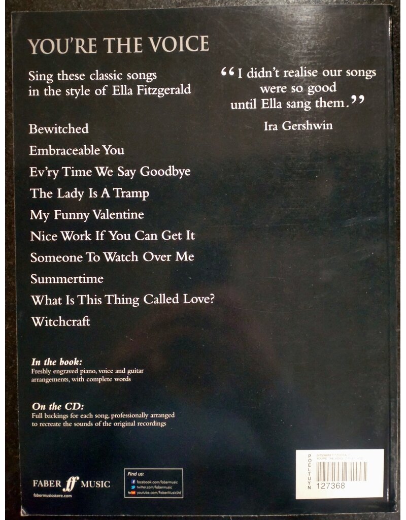 Faber Music Ella Fitzgerald - You're The Voice - Piano, Vocal and Guitar
