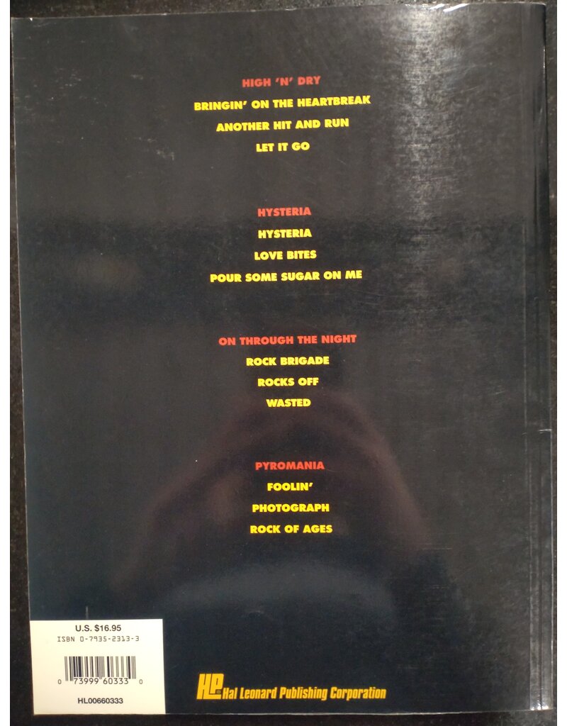 Hal Leonard The Best Of Def Leppard - Guitar School with Lessons By Jeff Perrin