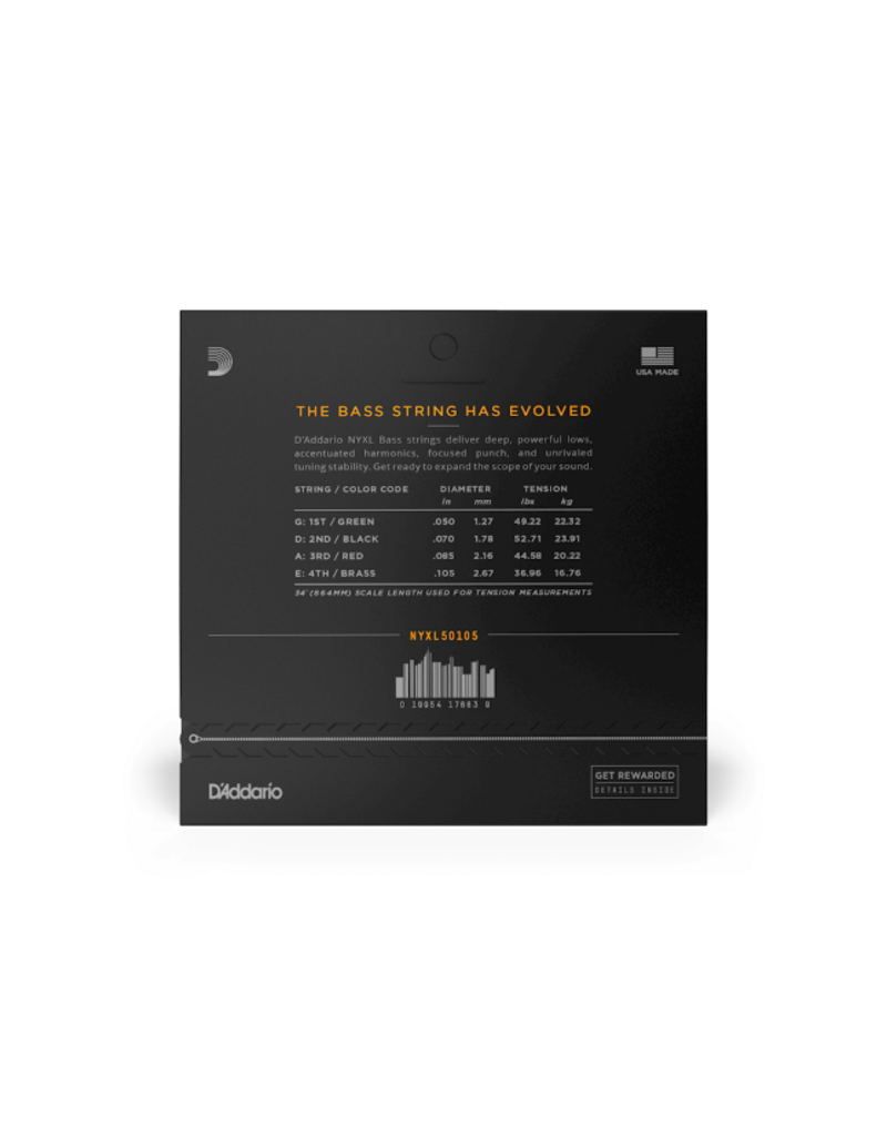 D'addario NYXL50105 Long scale basgitaar snaren 050-105