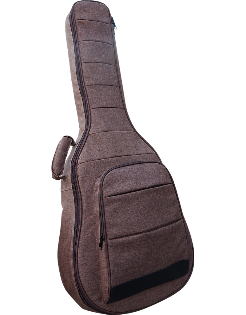 CLX Music GTW155-MB Dreadnought gitaar hoes medium bruin