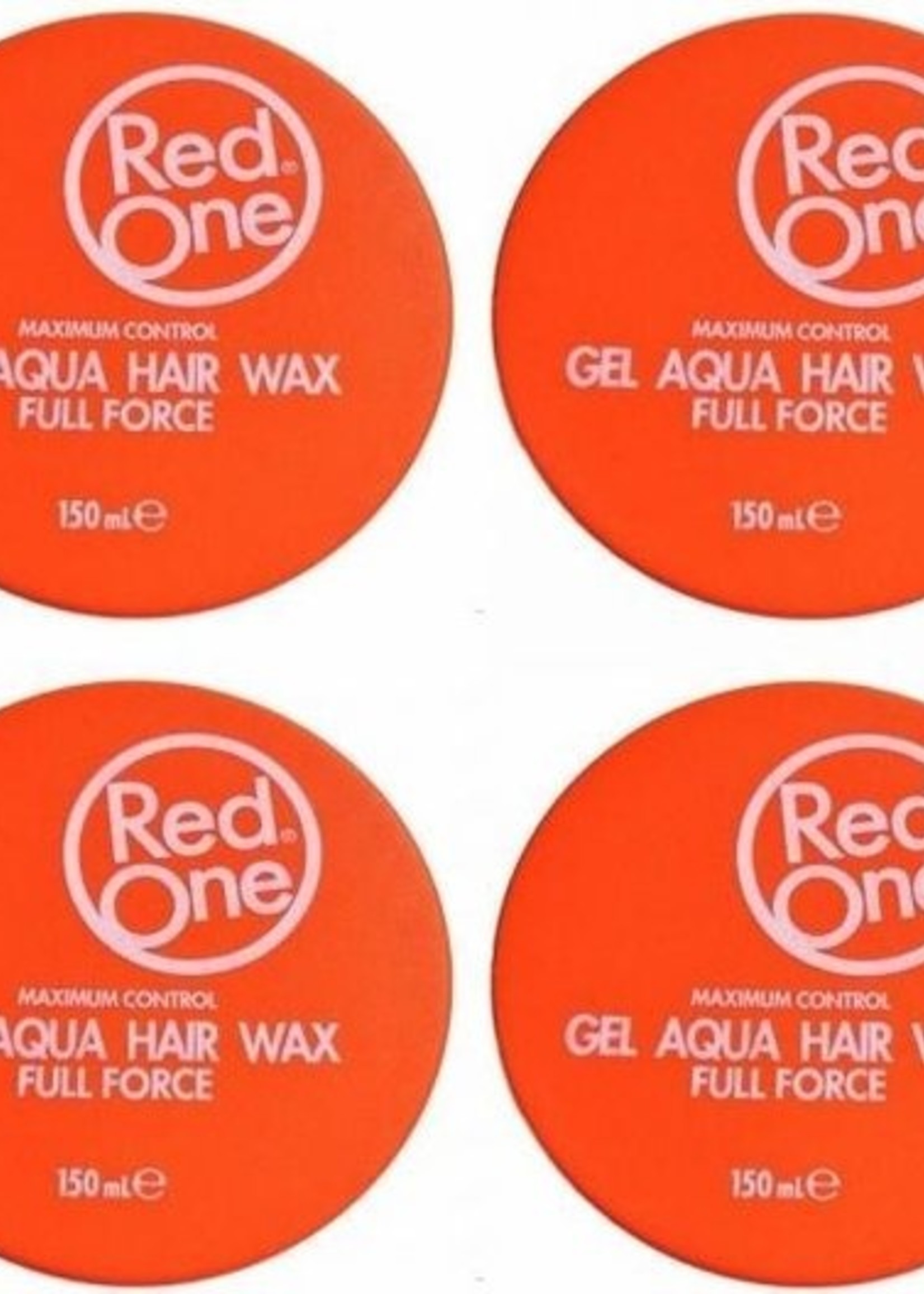 Red One  Red one Orange Hair Wax| Haarwax| Haargel| Gel| Aqua wax| Oranje Aqua haarwax| 4 stuks| 4 pieces