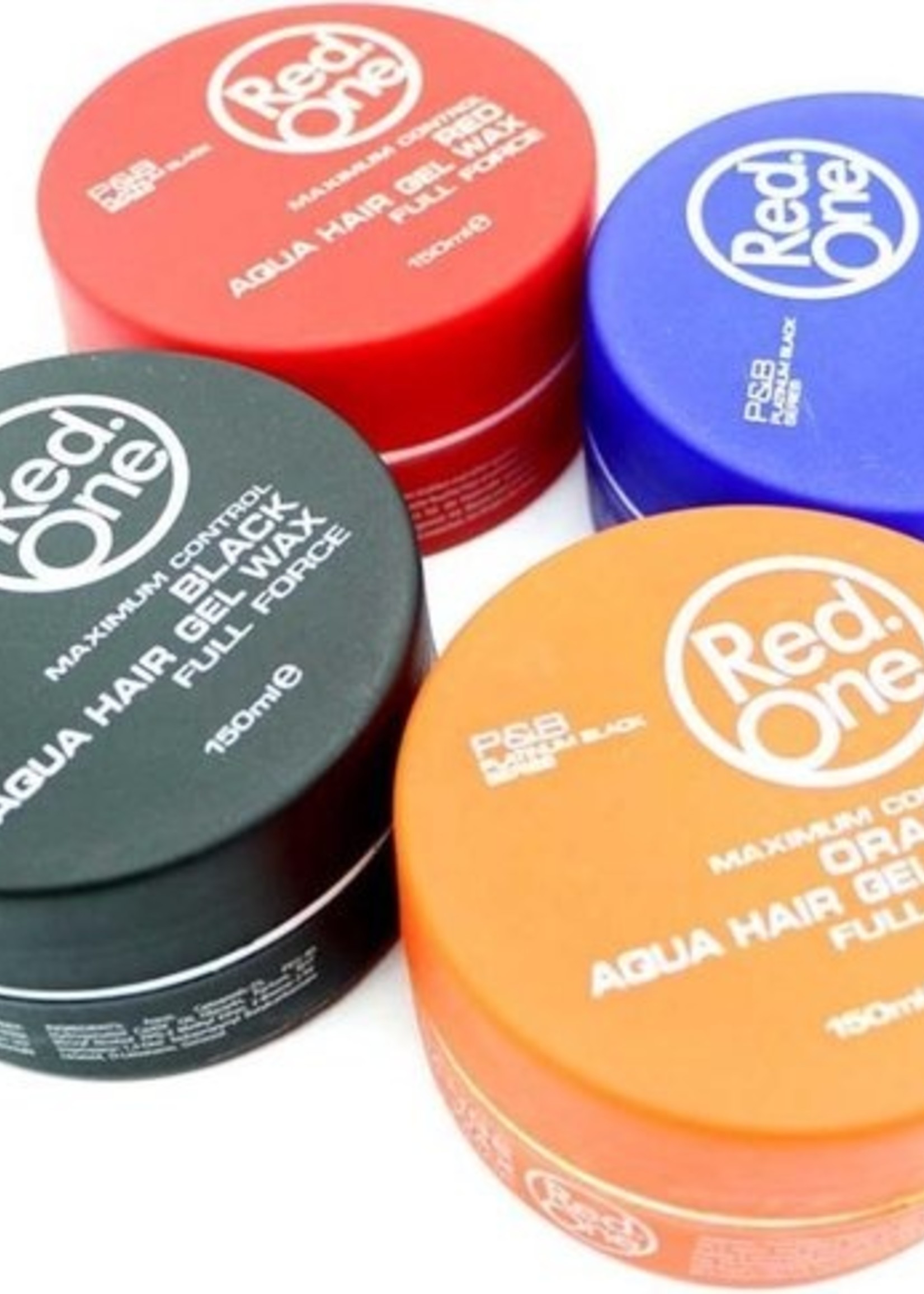 Red One  4 PACK Aqua Hair  Wax Red One. Red, Blue, Black, Orange Aqua Hair Wax