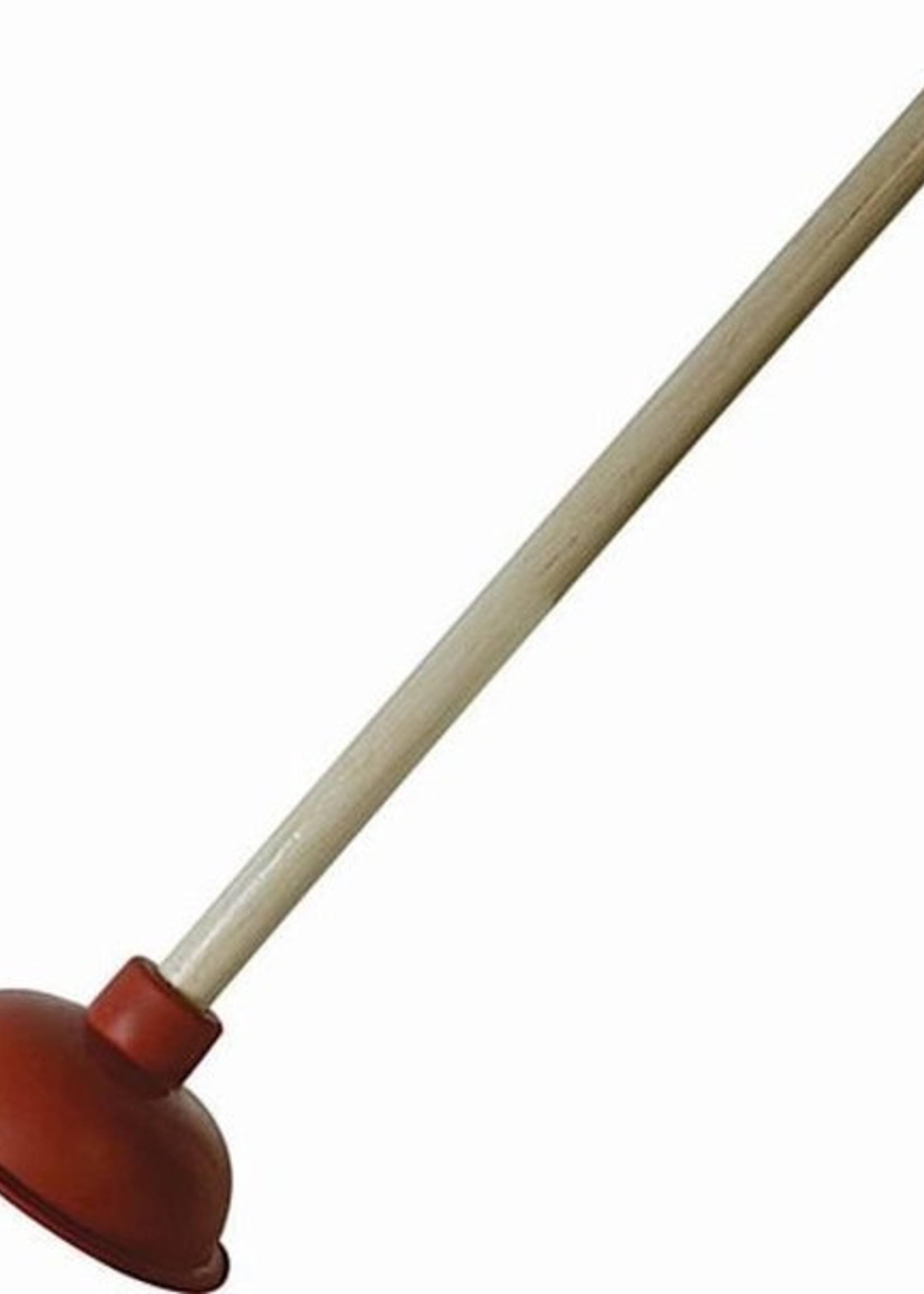 Gootsteenontstopper ø14cm, steel 52cm.