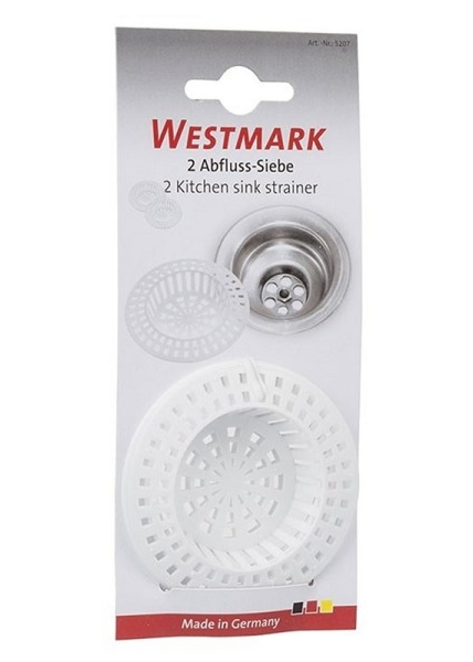 Westmark afvoerzeefje kunststof 2 stuks Ø70mm
