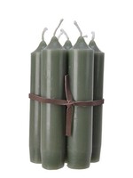Puntkaars wax Bundel a 7 stuks 6,5x6,5x11cm salie groen