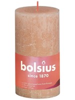 Bolsius Rustiek stompkaars Shine collection 130/68 Misty Pink