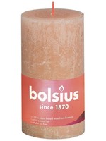 Bolsius Rustiek stompkaars Shine collection 130/68 Misty Pink