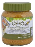 Esschert Design Vogelvoer Pindakaas voor tuinvogels in glazen pot 340gr