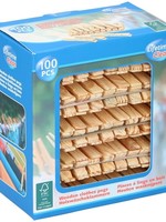 Wasknijpers hout doos a 100 stuks