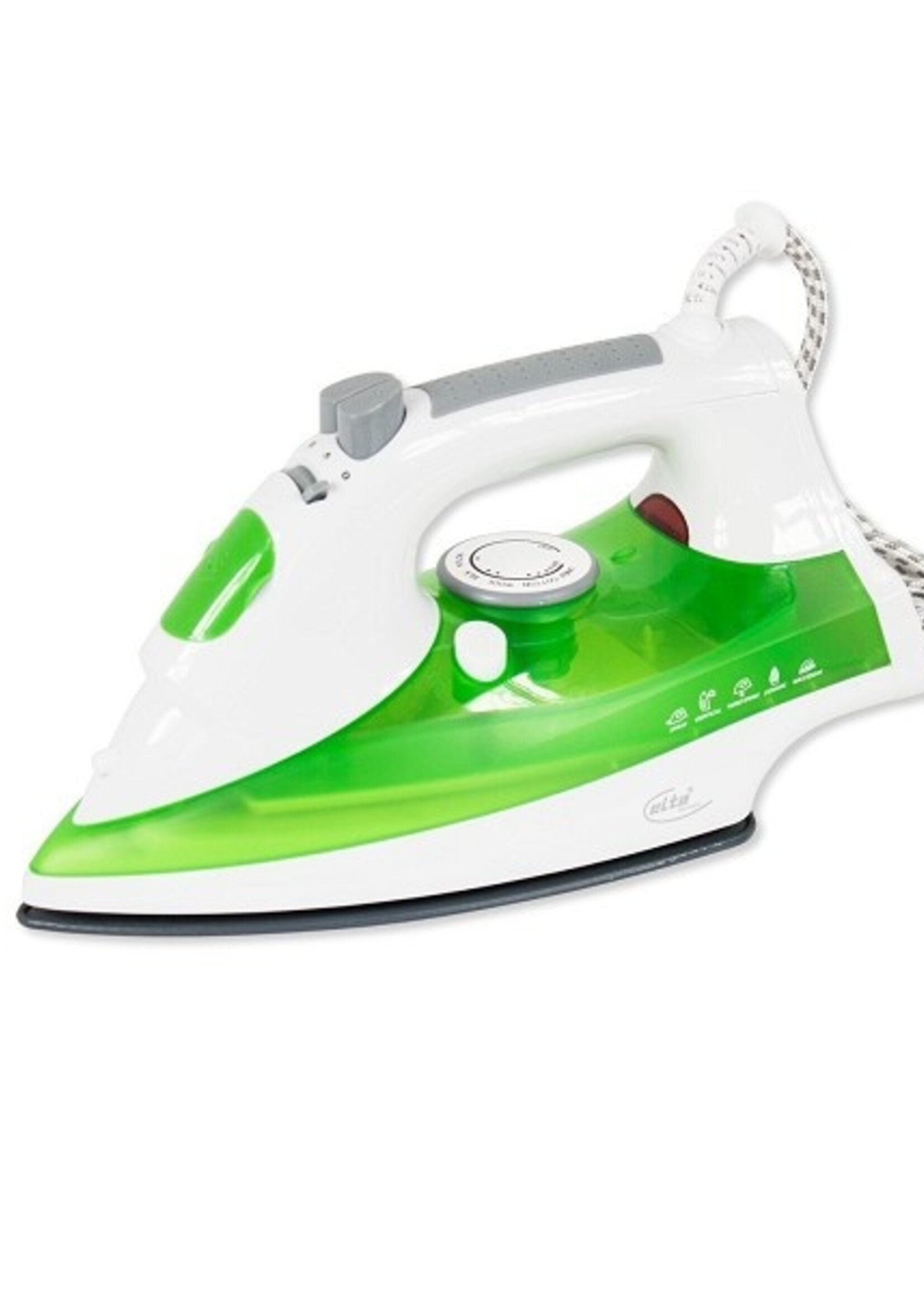Elta Stoomstrijkijzer 2200W keramische zool groen