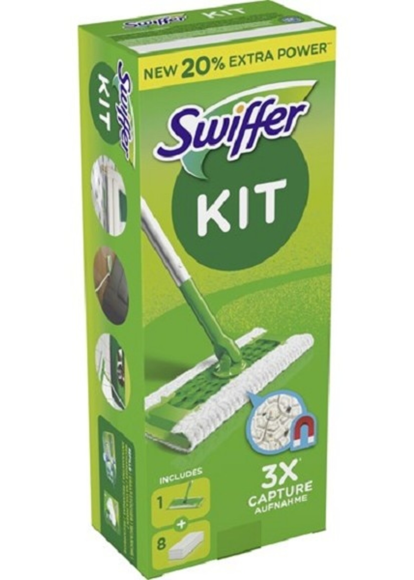 Swiffer Sweeper Starterkit vloerwisser met 8 navul stofdoekjes