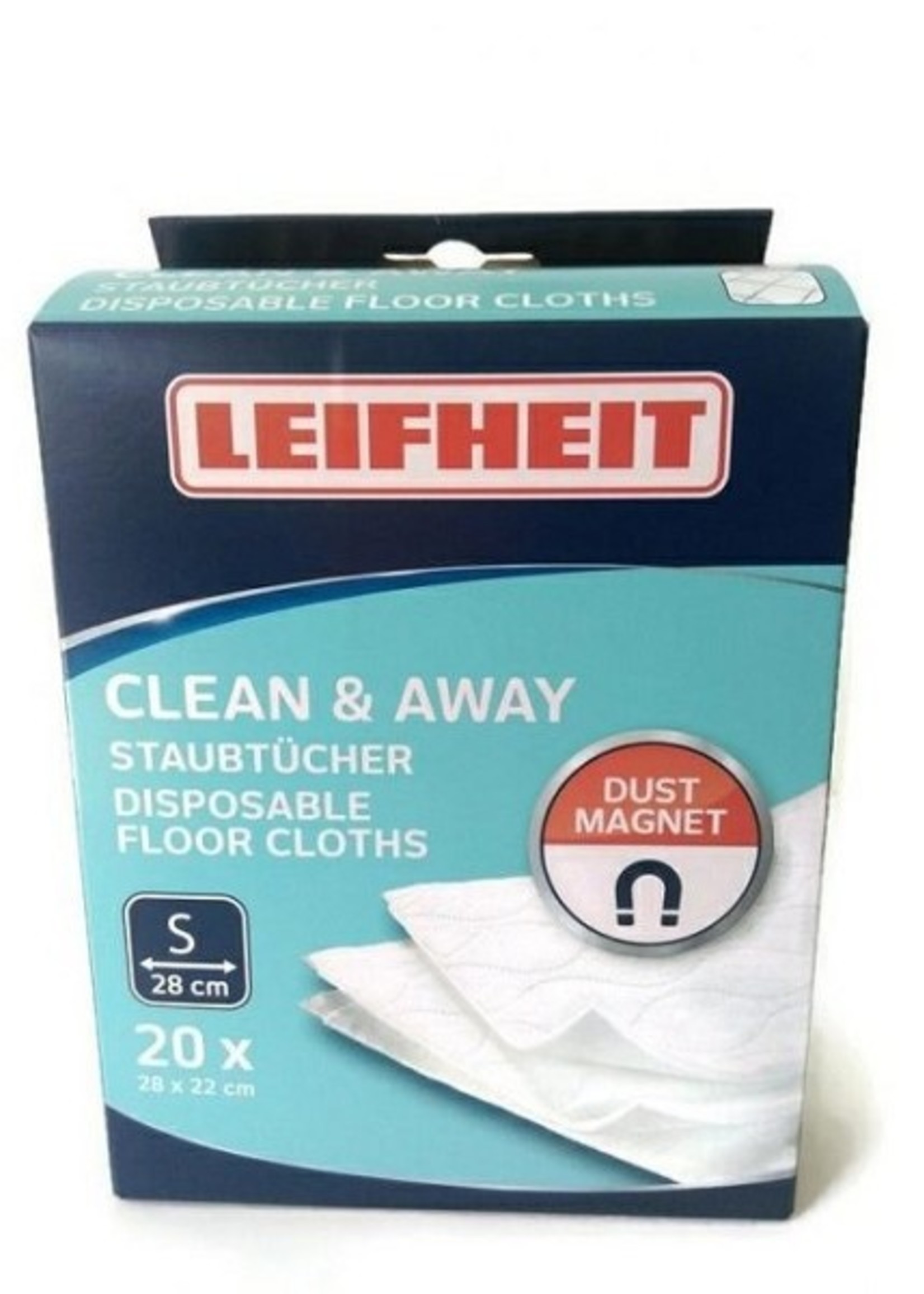 Leifheit Clean & away stofdoek 28x22cm 20 stuks