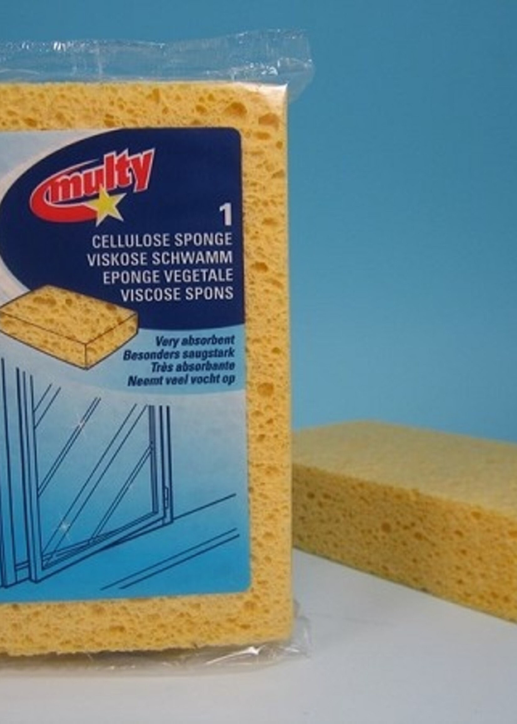 Multy huishoudspons 13x10x4cm