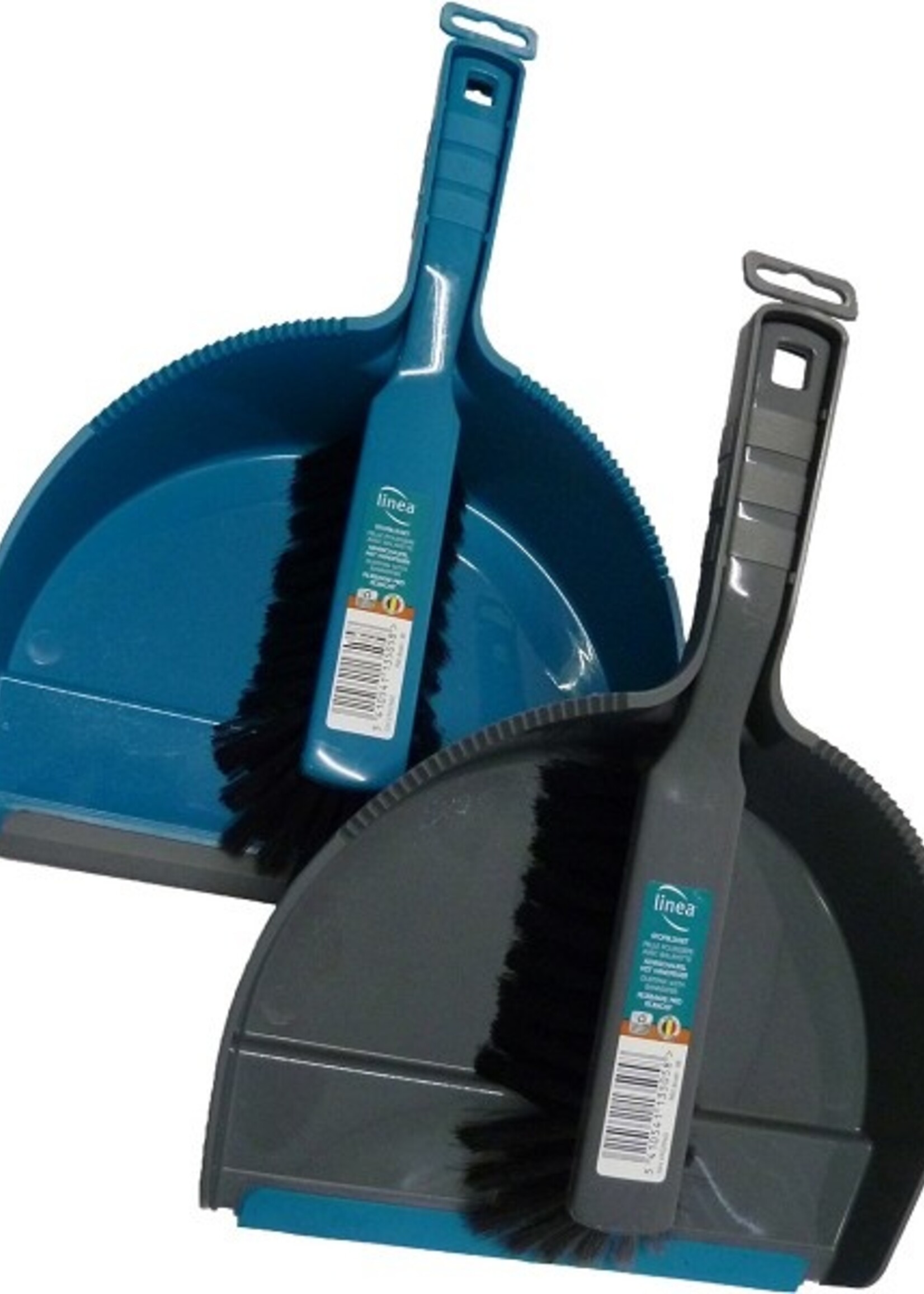 Linea stoffer en blik kunststof assorti grijs of blauw