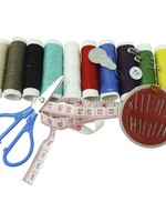 Naaisetje in hersluitbare etui 15 delig