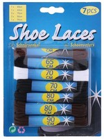 Schoenveterset 7-delig assorti kleur & lengte