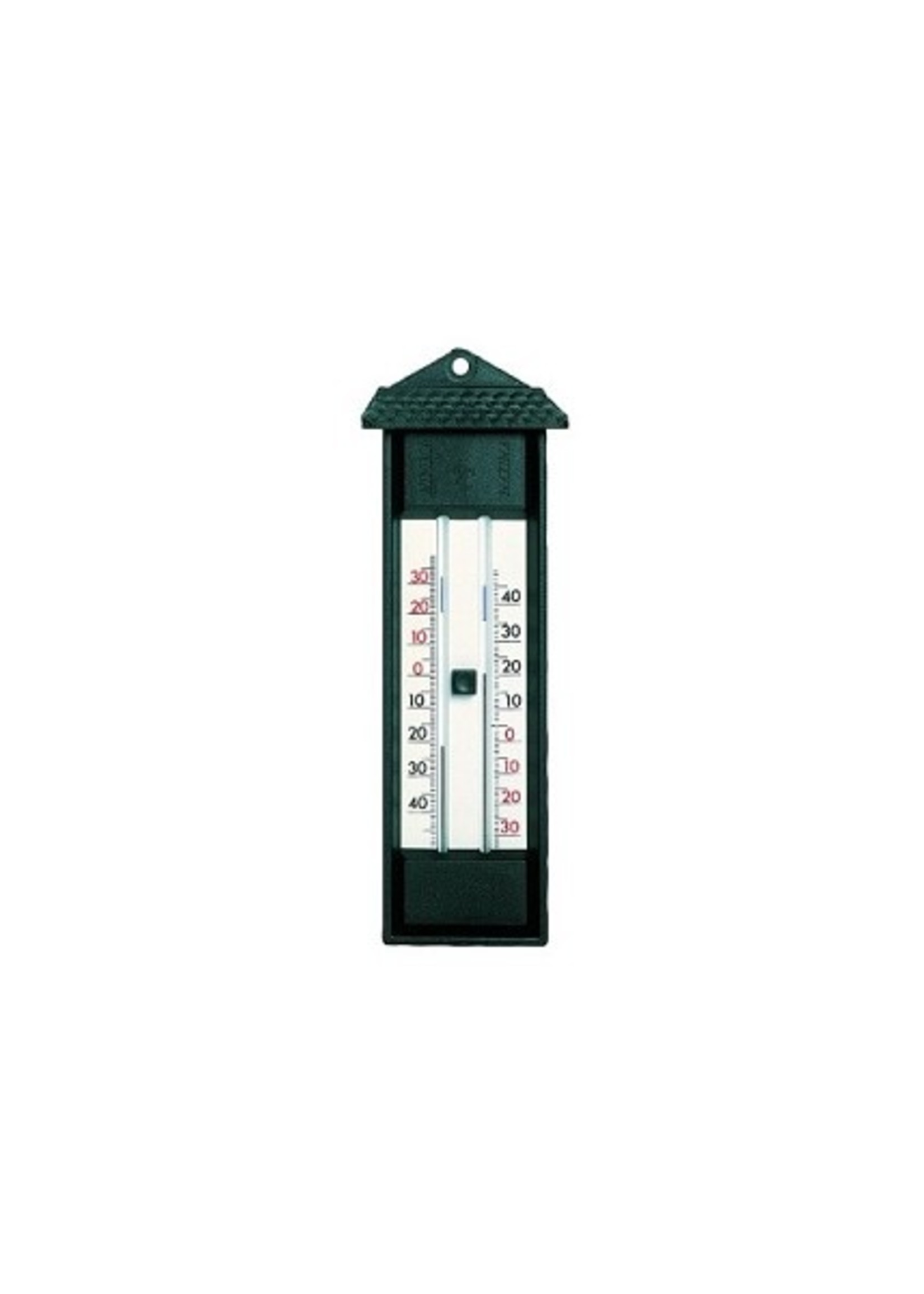 Dr.F thermometer min/max zwart kunststof, zonder kwik
