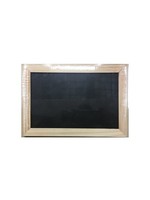 Schoolbord lei 18x26cm houten rand twee zijdig. een zijde met ruitpatroon.