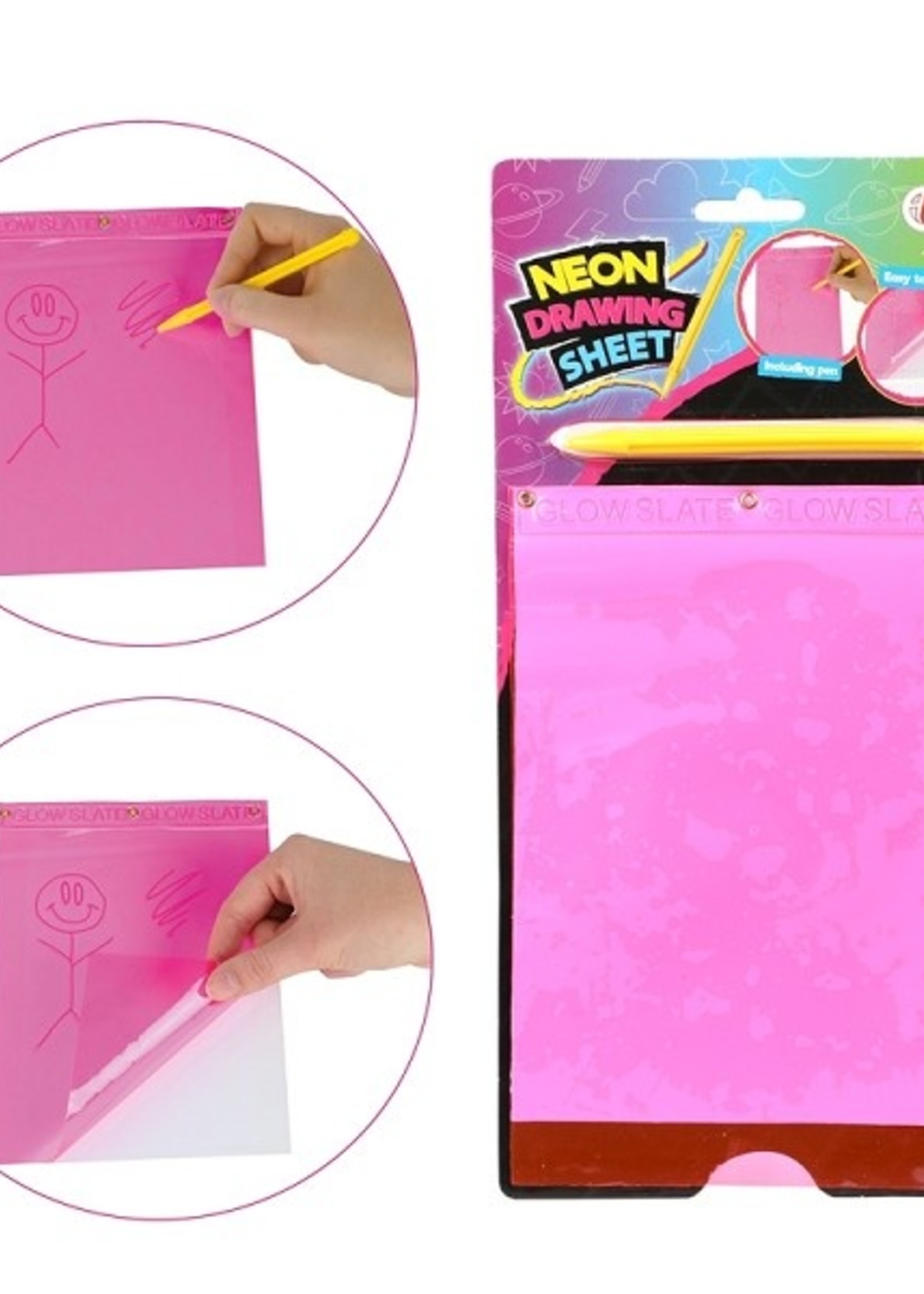 Toi Toys Magisch tekenvel A5 -neon