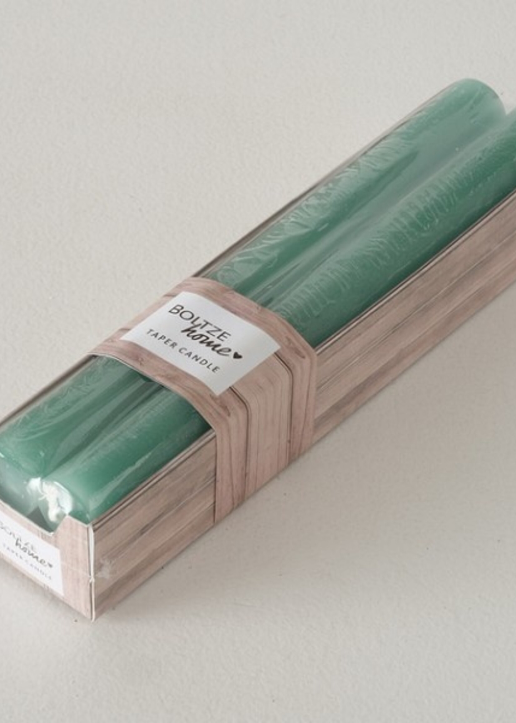 Boltze Home tafelkaars Melia 4-delig groen H20cm D2cm