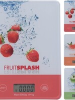 Keukenweegschaal "Fruitsplash" glas