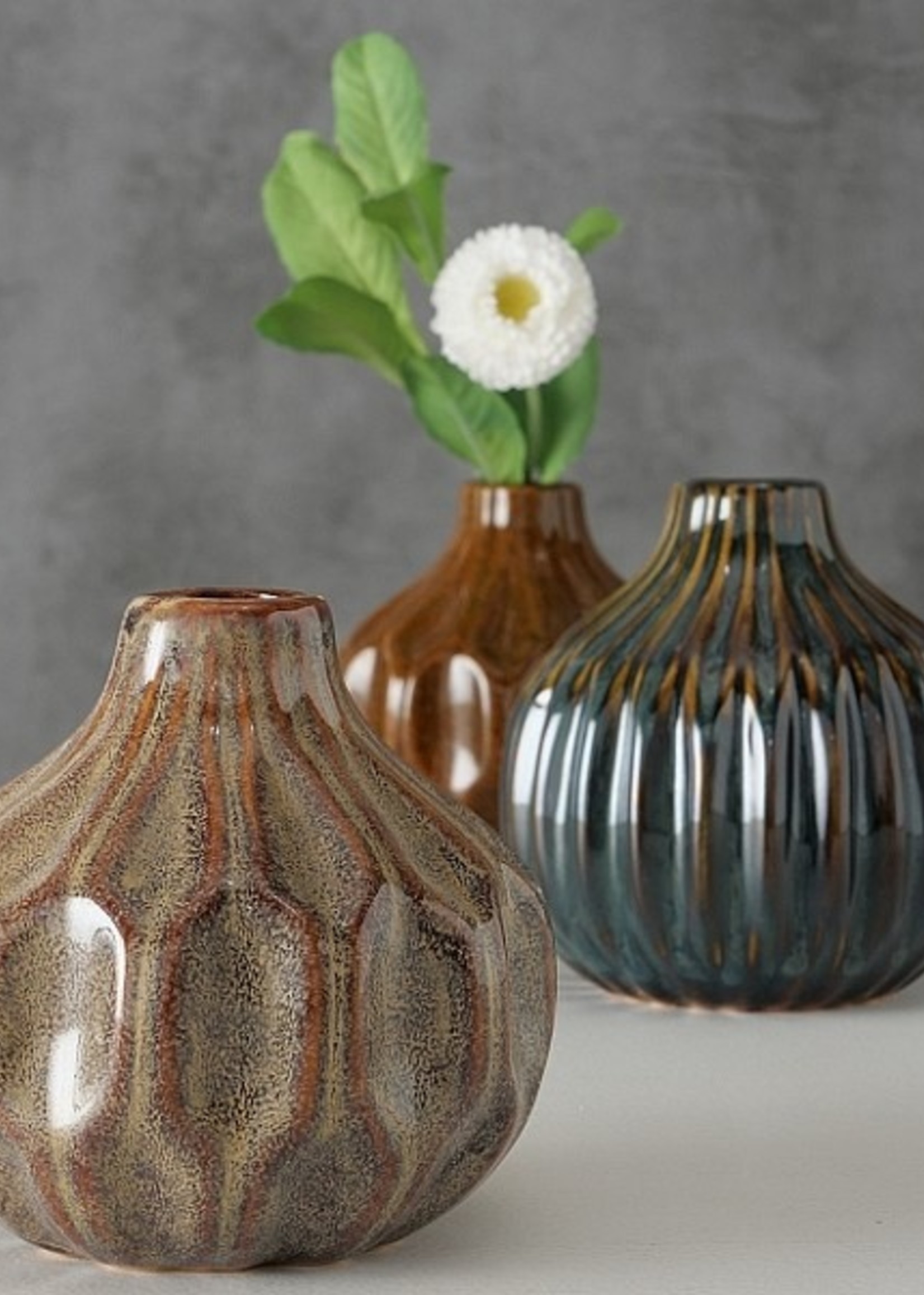 Boltze Home Vaas Lenja porselein h11d10cm