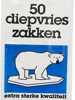 Diepvrieszakken 1,0L 9x3x24 cm IJsbeer zak a 50 st