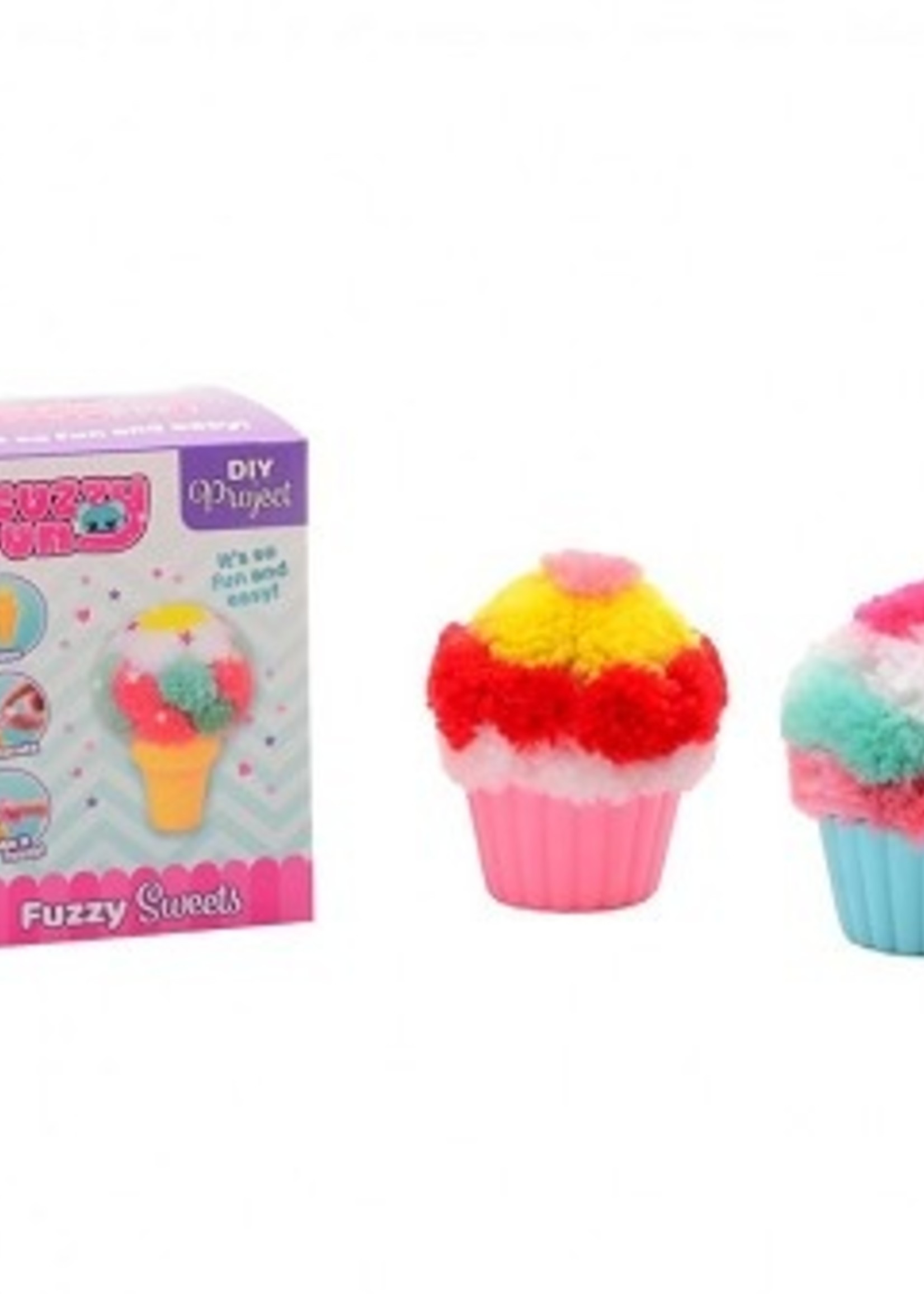 John Toy fuzzy fun ijsje of cupcake Diy project
