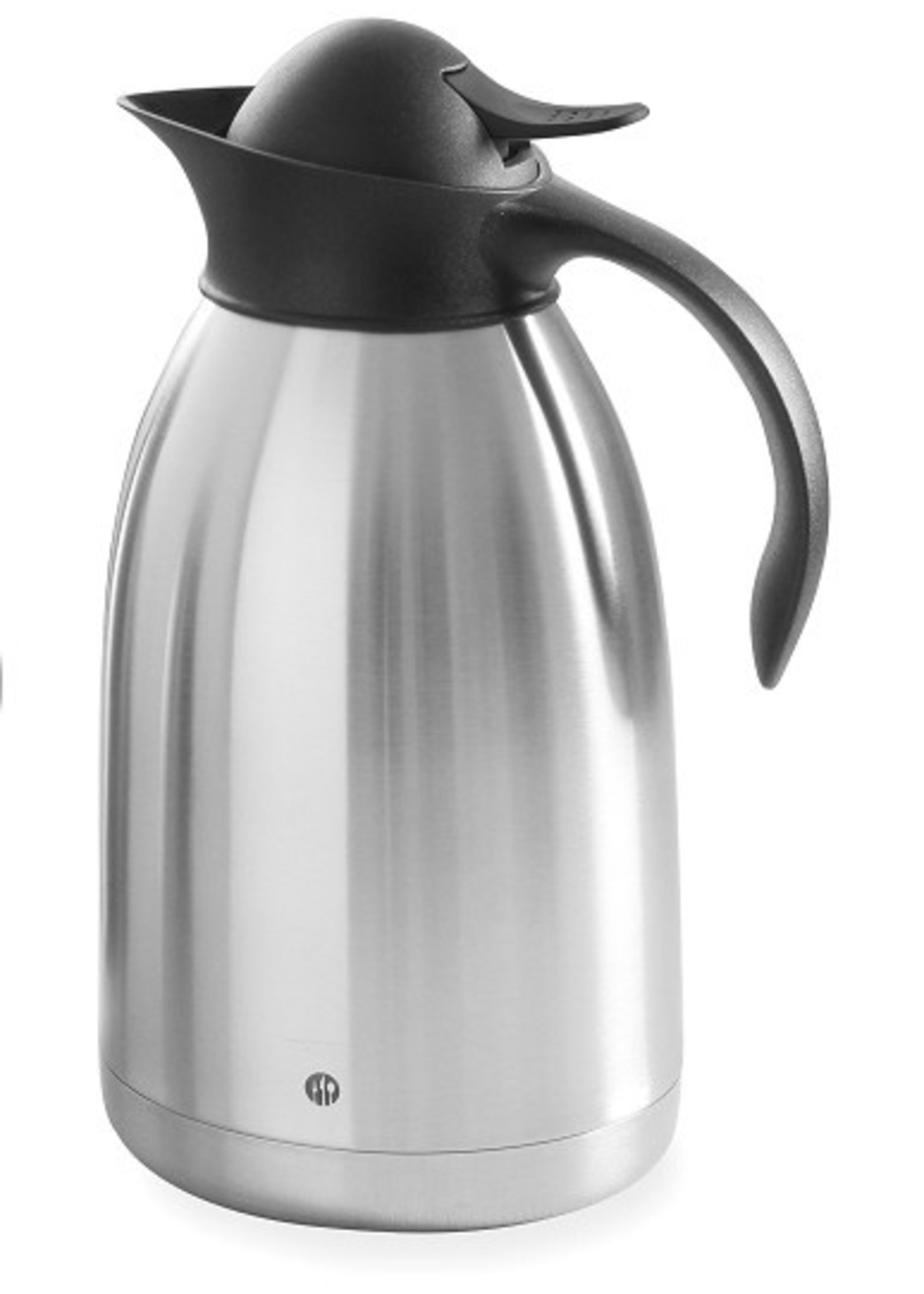 Hendi Isoleerkan dubbelwandig 2L rvs/PP met druksluiting zwart