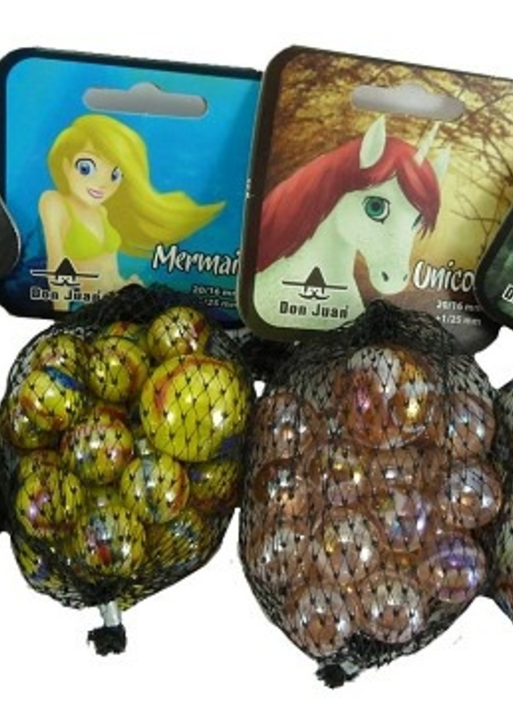 Knikkers Mythical 20/16mm+1/25mm. In 4 uitvoeringen verkrijgbaar