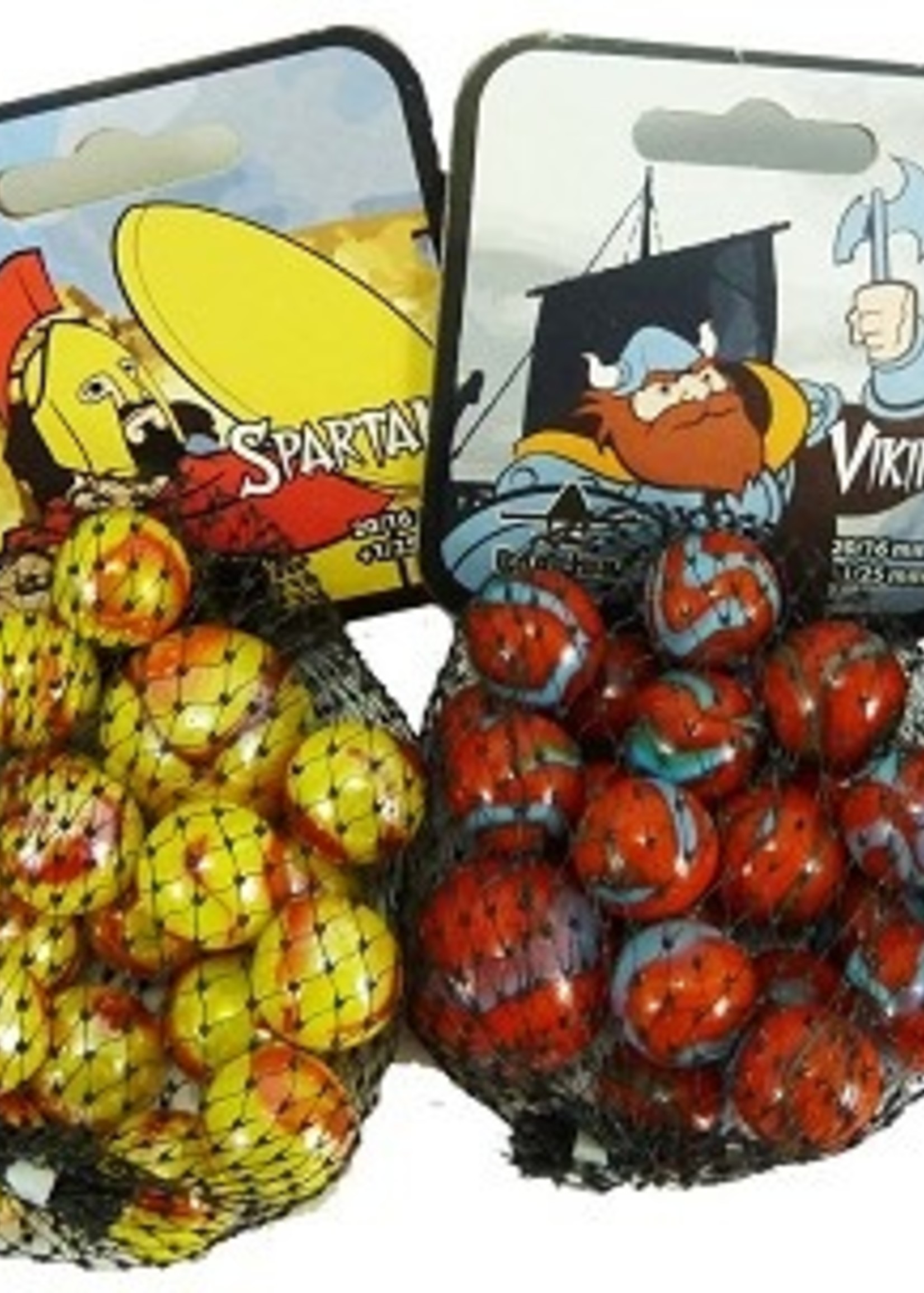 Knikkers Warriors 20/16mm+1/25mm verkrijgbaar in verschillende kleuren