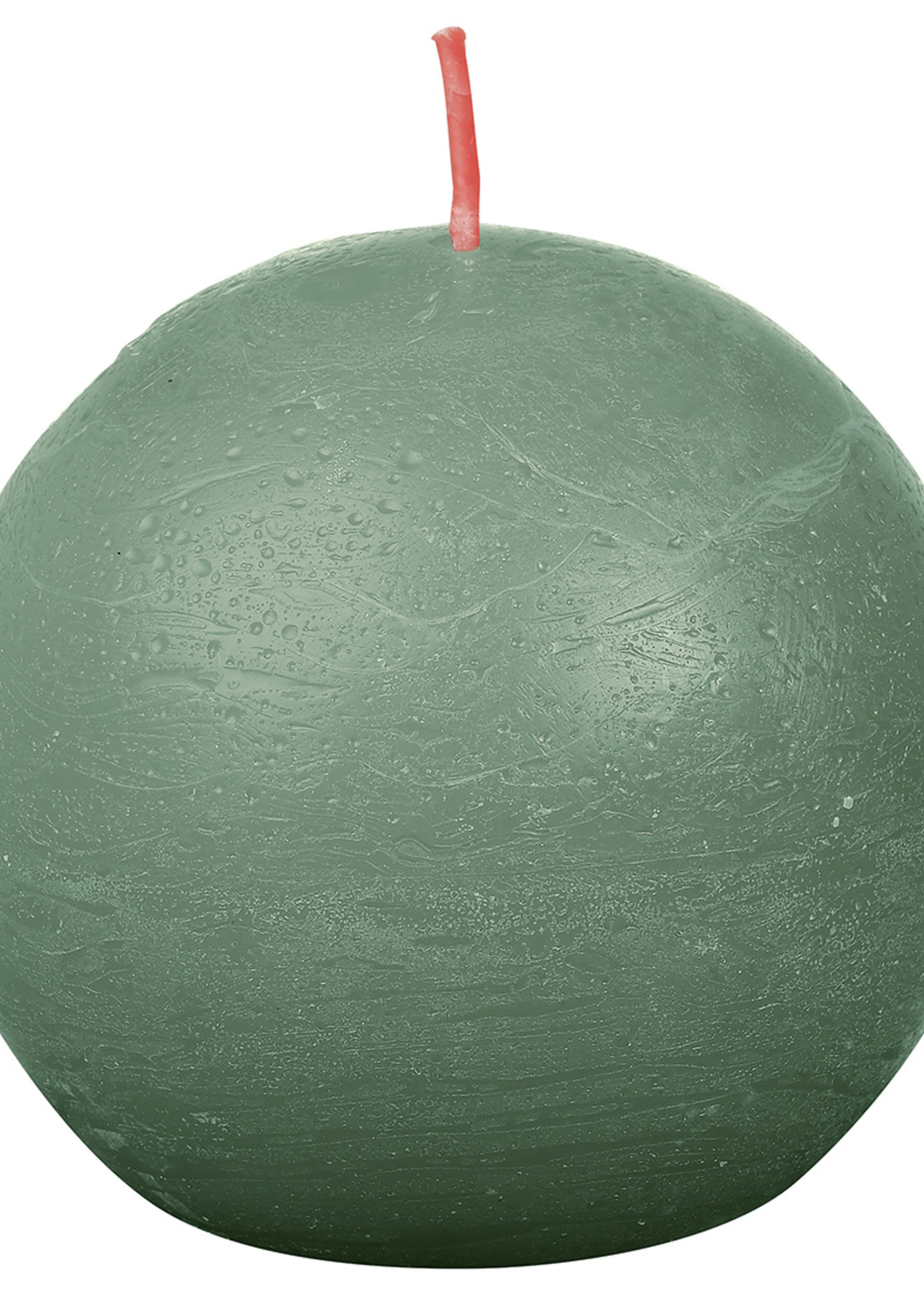 Bolsius Eco Shine rustieke kaars – Sage Green – bol 76mm