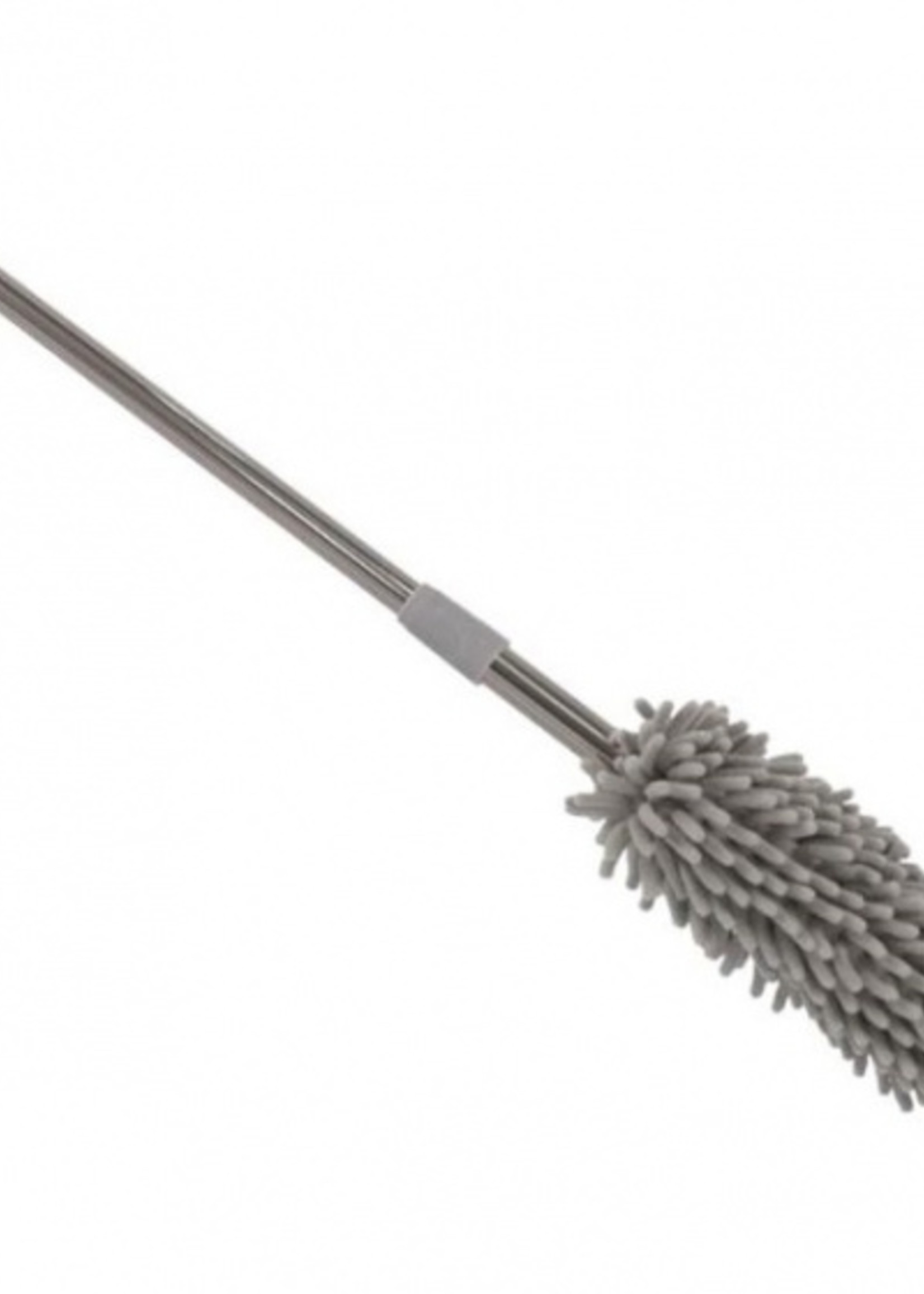 Gerimport plumeau Fresh 12 x 63-93 cm polyester/staal grijs