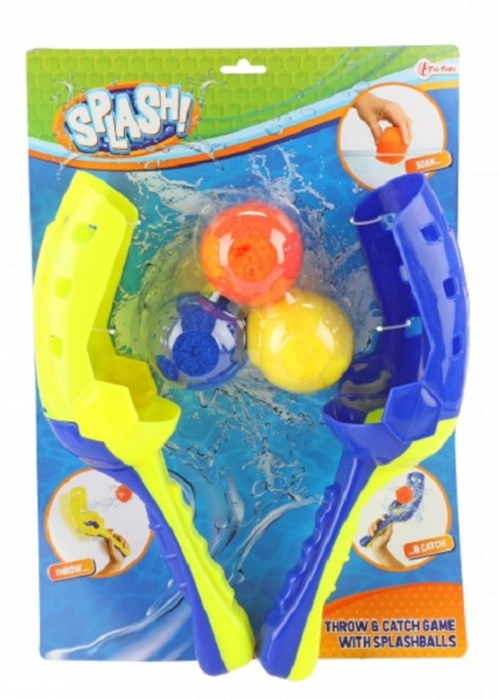 Toi Toys Splash water vangbalspel met 3 splashballen