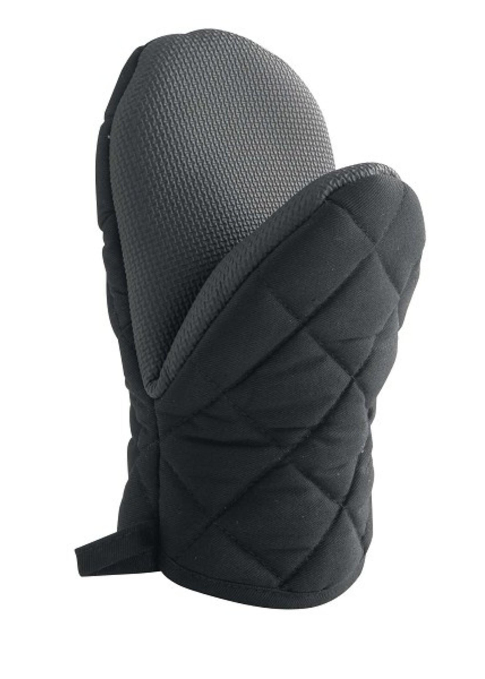 Ovenhandschoen met neoprene grip 24x14cm zwart