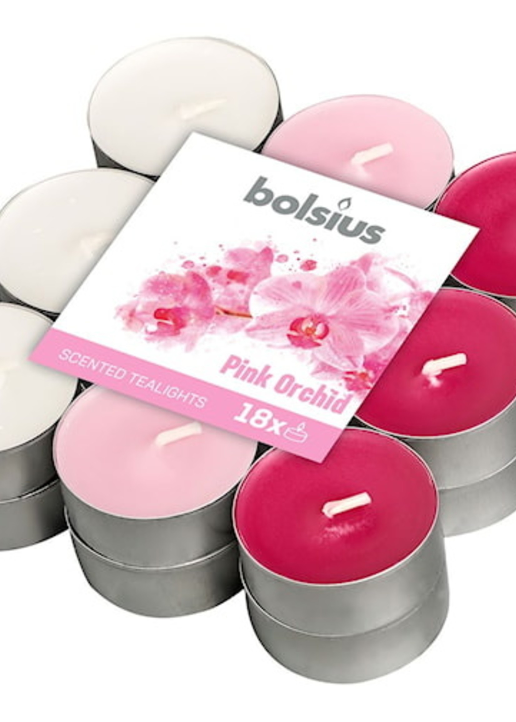 Bolsius Geurtheelicht multi colour brick 18 Orchid