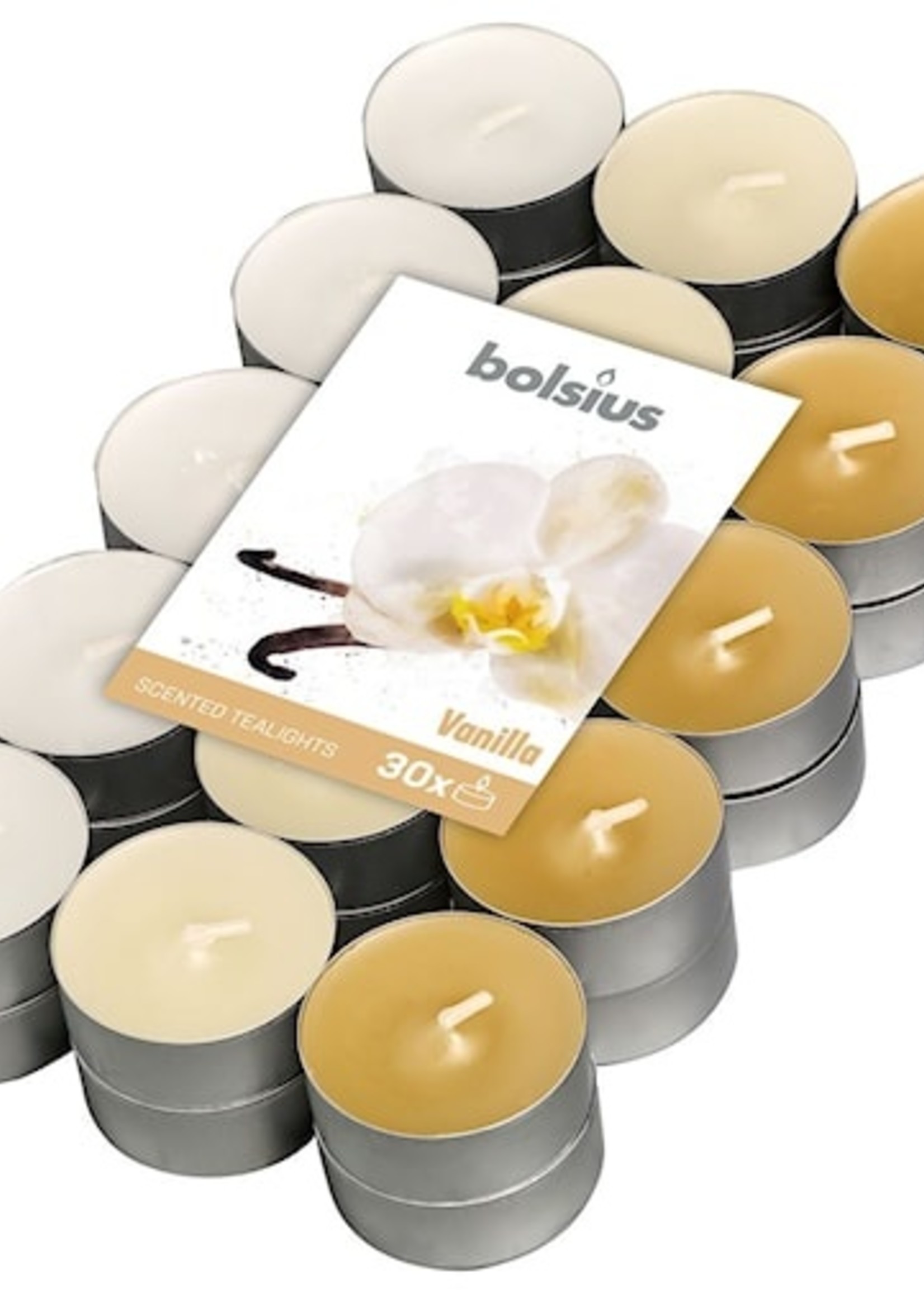 Bolsius Geurtheelicht multi colour brick 30 Vanille
