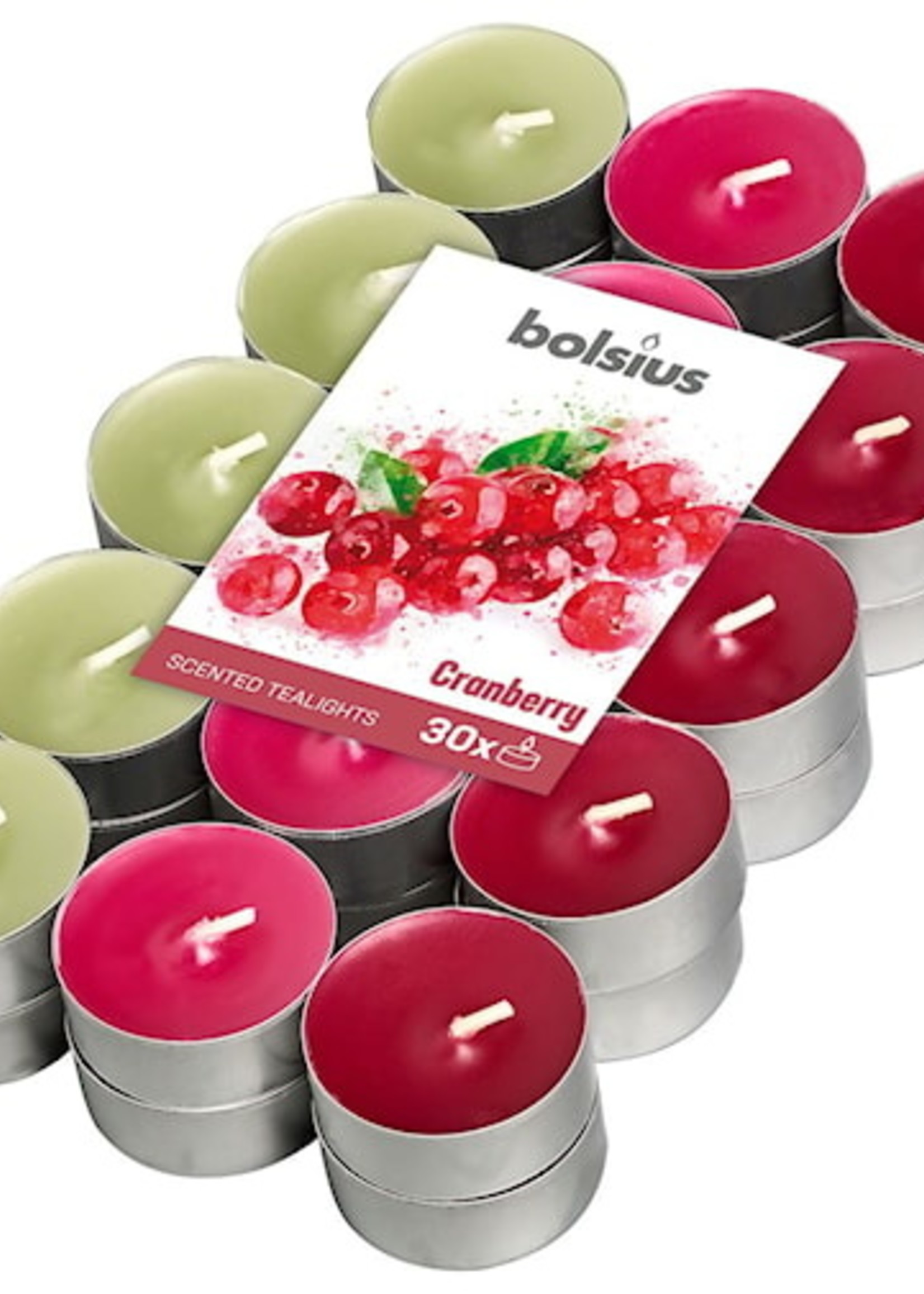 Bolsius Geurtheelicht multi colour brick 30 Cranberry