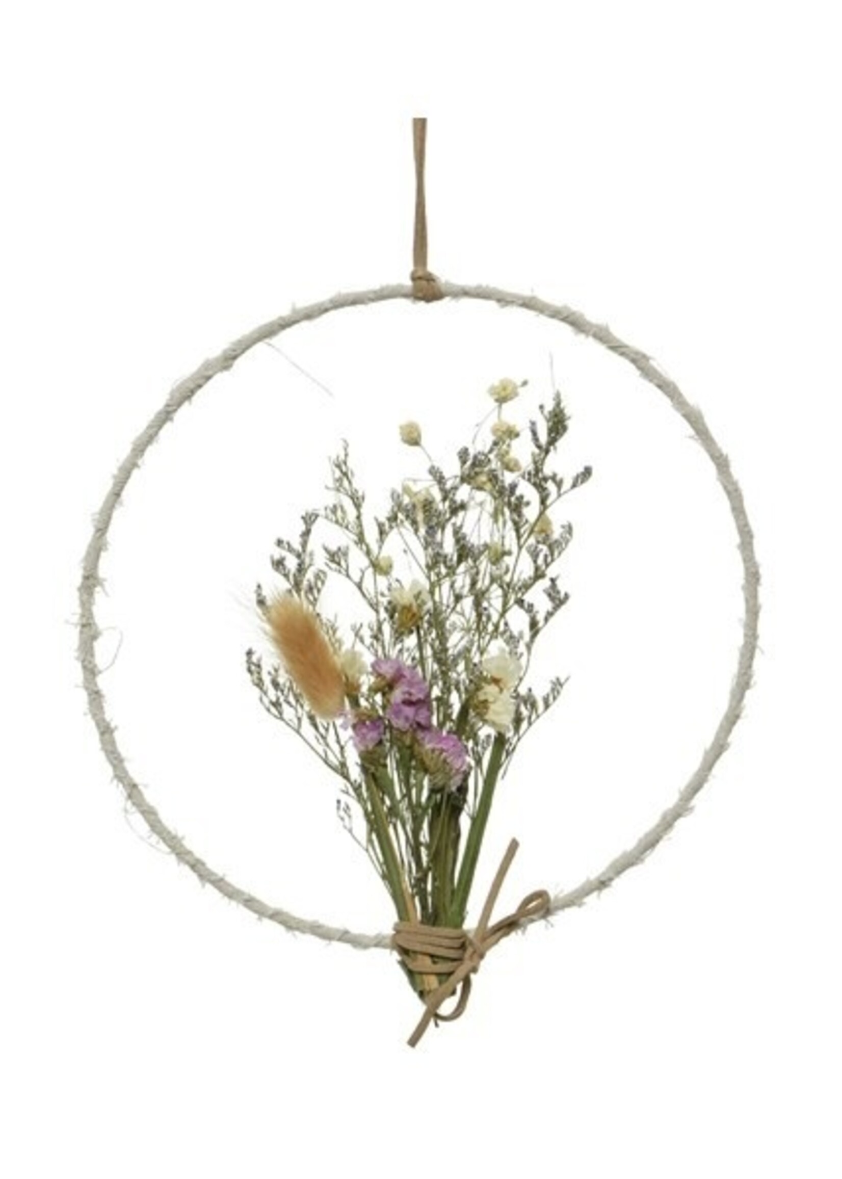 Hanger gedroogde bloemen W20-H22cm naturel